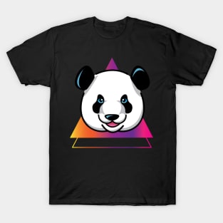 Panda with Geometric Print T-Shirt